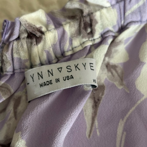 Flynn Skye Morning Bouquet Bella Dress Womens XS Lavender Floral Maxi - Picture 8 of 8